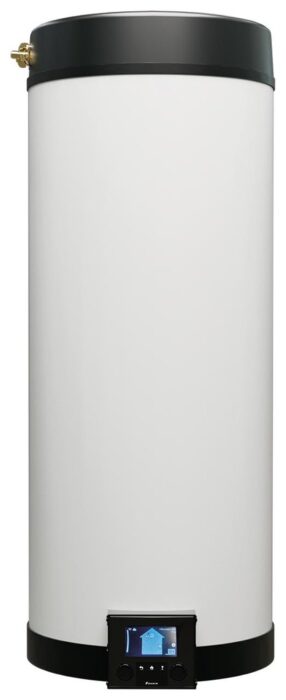 Deposito de agua quente sanitaria Daikin Multi+ com controlador integrado, fundo branco