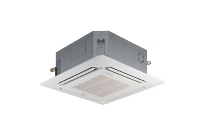 Unidade interior LG cassete de teto de 4 vias CT18F, fundo branco