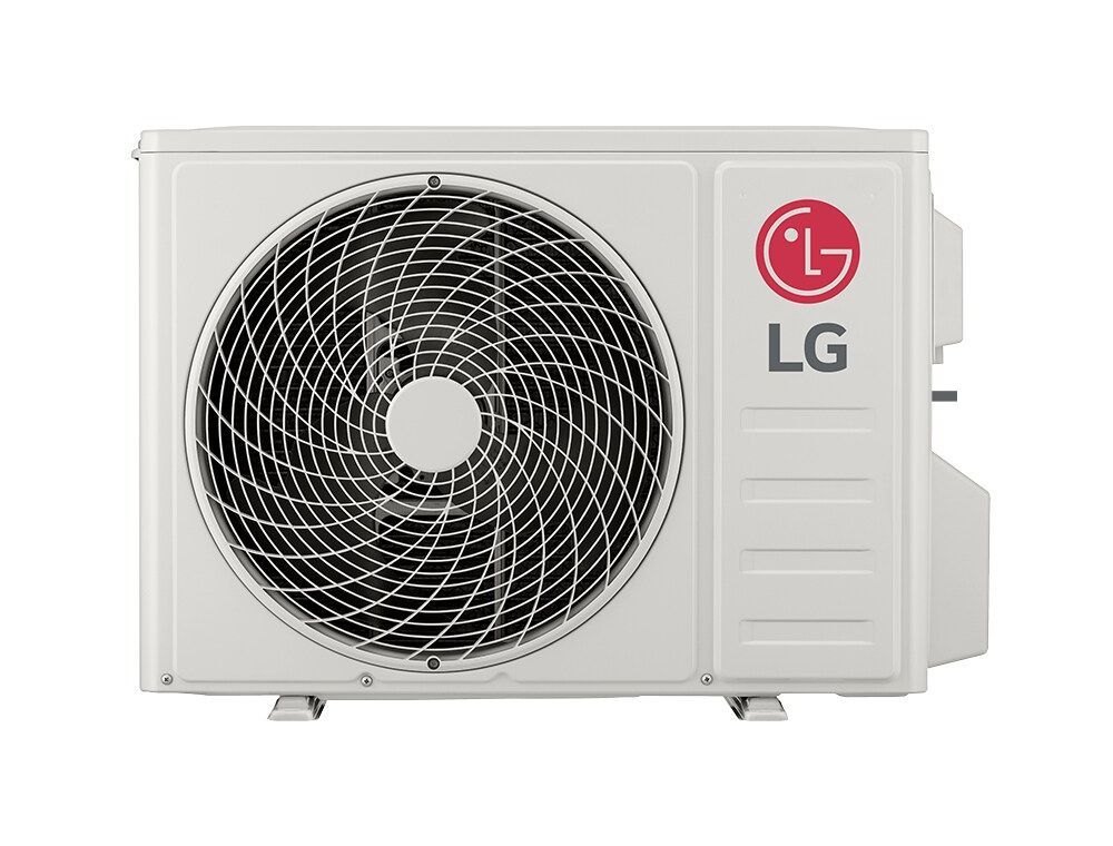Unidade exterior LG DUALCOOL de ventilador unico, fundo branco